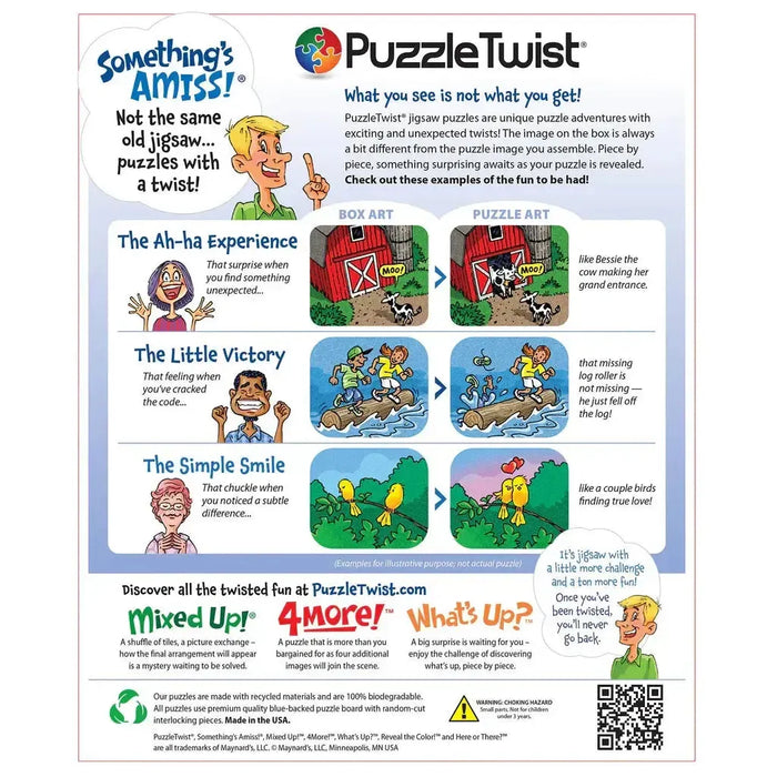 Curious Tea Party "Something's Amiss!" 1000 Piece Jigsaw Puzzle PuzzleTwist - for just $25.99! 