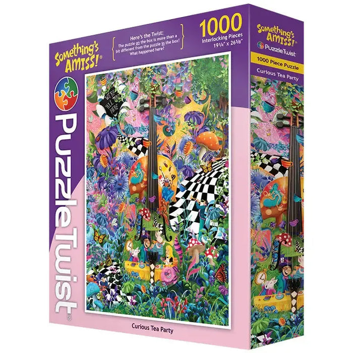 Curious Tea Party "Something's Amiss!" 1000 Piece Jigsaw Puzzle PuzzleTwist - for just $25.99! 