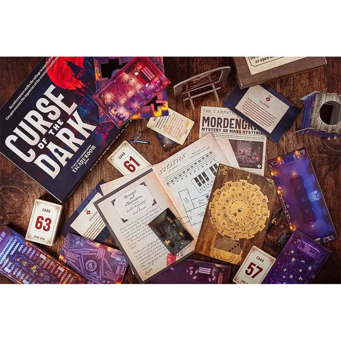 Curse of the Dark - Two Part Escape Room Game - Professor Puzzle - for just $29.99! 