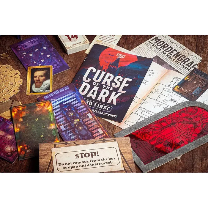 Curse of the Dark - Two Part Escape Room Game - Professor Puzzle - for just $29.99! 