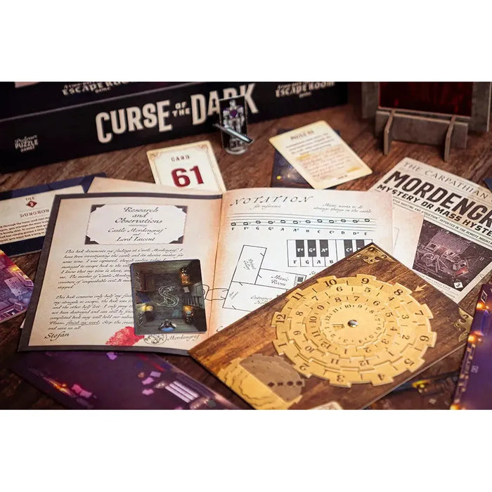 Curse of the Dark - Two Part Escape Room Game - Professor Puzzle - for just $29.99! 