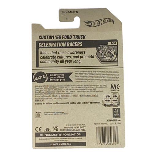 Hot Wheels Custom '56 Ford Truck - Celebration Racers 8/10 - for just $1.79! 