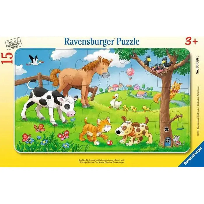 Cute Animal Friends 15 Piece Tray Jigsaw Puzzle Ravensburger - for just $9.99! 