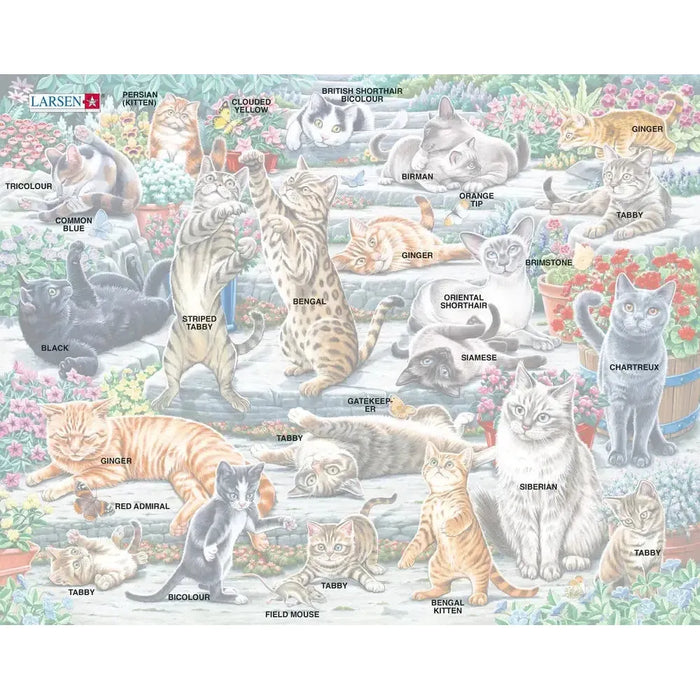 Cute Cats 45 Piece Tray Jigsaw Puzzle Larsen - for just $11.99! 