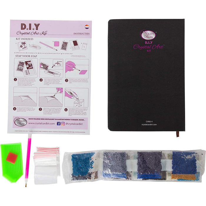 Cute Dog Crystal Art Notebook Kit Craft Buddy - for just $15.99! 