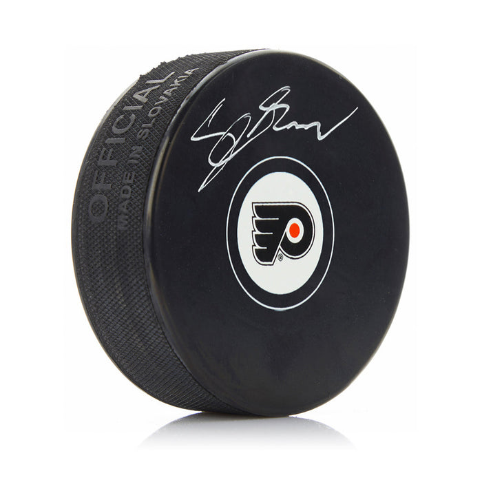 Cutter Gauthier Philadelphia Flyers Autographed NHL Hockey Logo Puck - for just $39.99! 