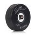 Cutter Gauthier Philadelphia Flyers Autographed NHL Hockey Logo Puck with #5 Pick Inscription - for just $49.99! 