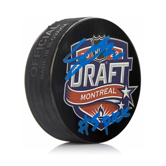Cutter Gauthier Anaheim Ducks Autographed NHL Hockey 2022 Draft Puck with #5 Pick Inscription - for just $49.99! 