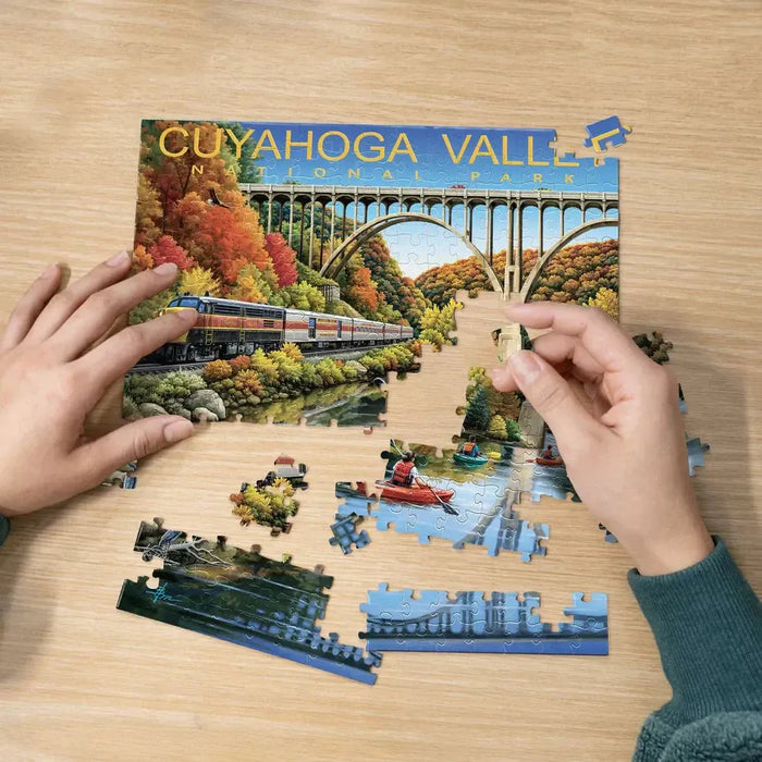 Cuyahoga Valley National Park 210 Piece Jigsaw Puzzle Boardwalk - for just $11.99! 