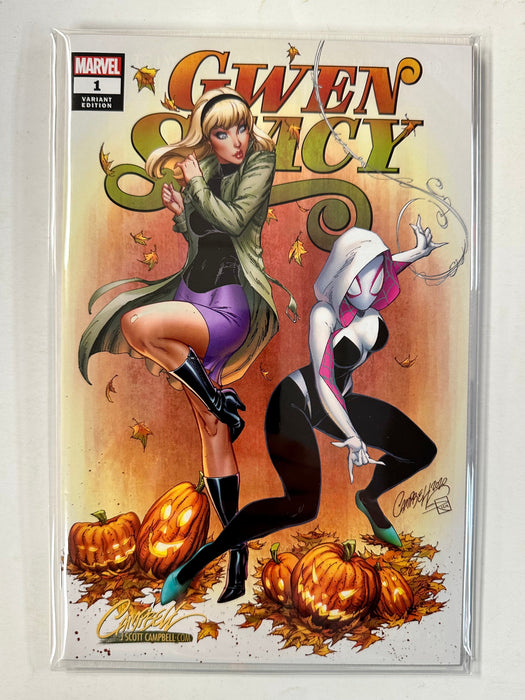 Gwen Stacy #1 J Scott Campbell Exclusive Set Of 4 Marvel Comics 2020 Seasons - for just $130! 