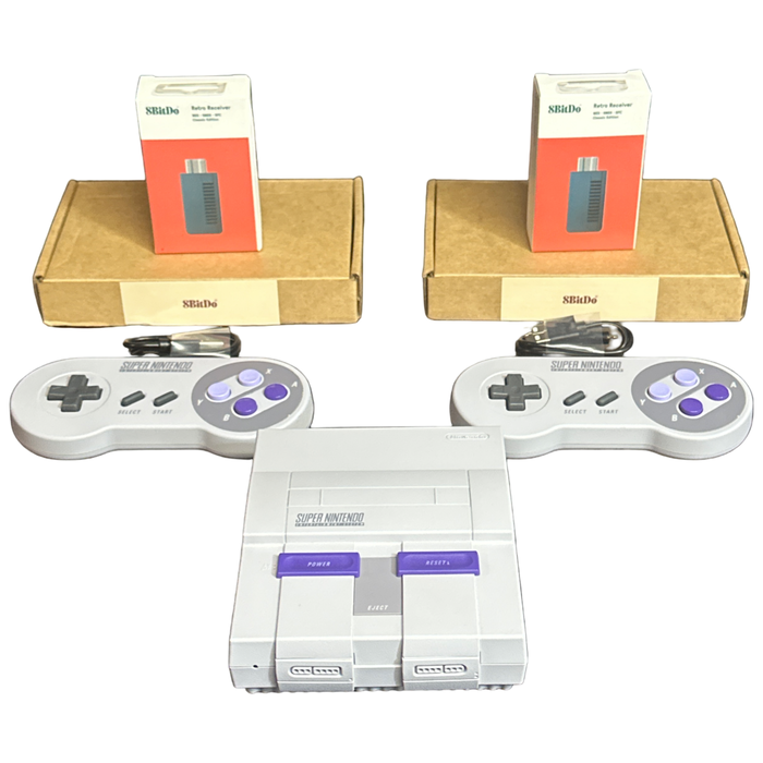 Super Nintendo Classic Edition (UPGRADED CONTROLLERS) - for just $292.99! 