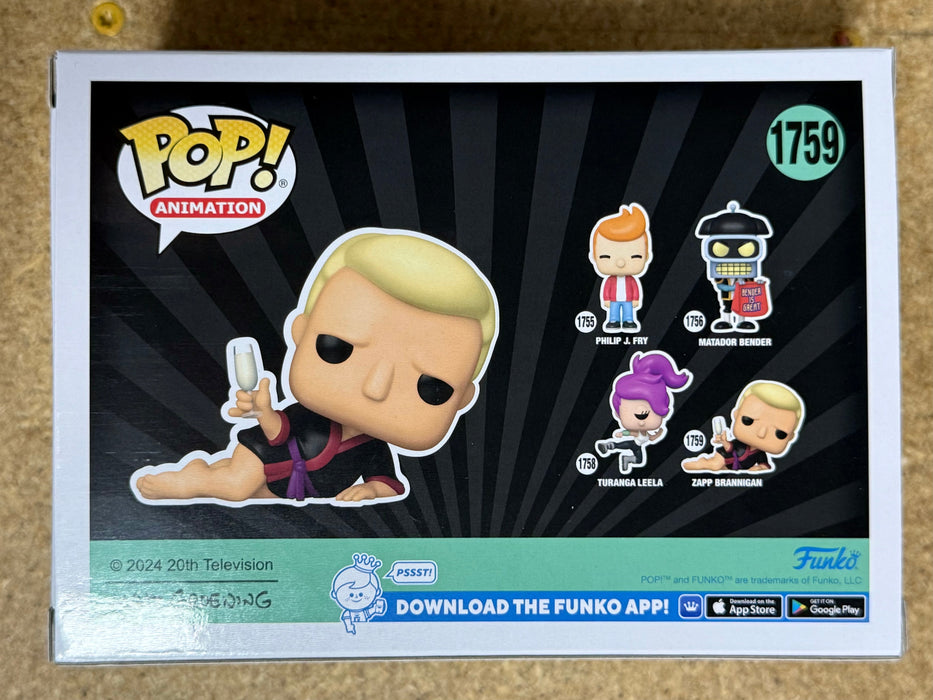 Funko Pop! Animation Zapp Brannigan #1759 Futurama Season Four 2024 - for just $13! 