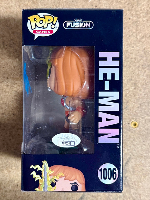 Tom Cook Signed He-Man Masters Of The Universe Funko Pop! #1006 With JSA COA - for just $100! 