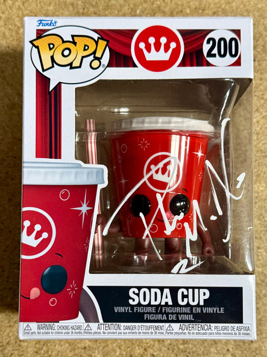 Pat McAfee - WWE - ESPN - NFL Signed Movie Theater Soda Cup Funko Pop! #200 With JSA COA - for just $250! 