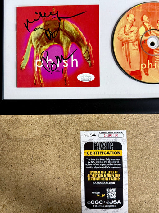 Phish (Trey Anastasio, Page & Mike) Signed Hoist Framed CD Booklet With JSA COA - for just $400! 