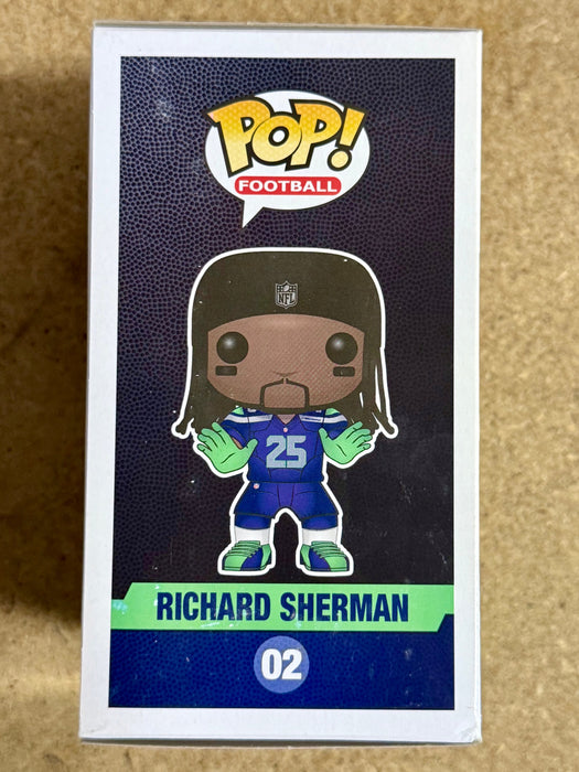 Richard Sherman Signed NFL Seattle Seahawks Vaulted Funko Pop! #02 With JSA COA - for just $275! 
