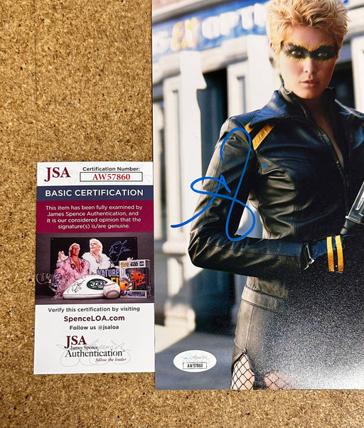 Actress Alaina Huffman Signed Smallville Black Canary 8x10 Photo With JSA COA - for just $50! 