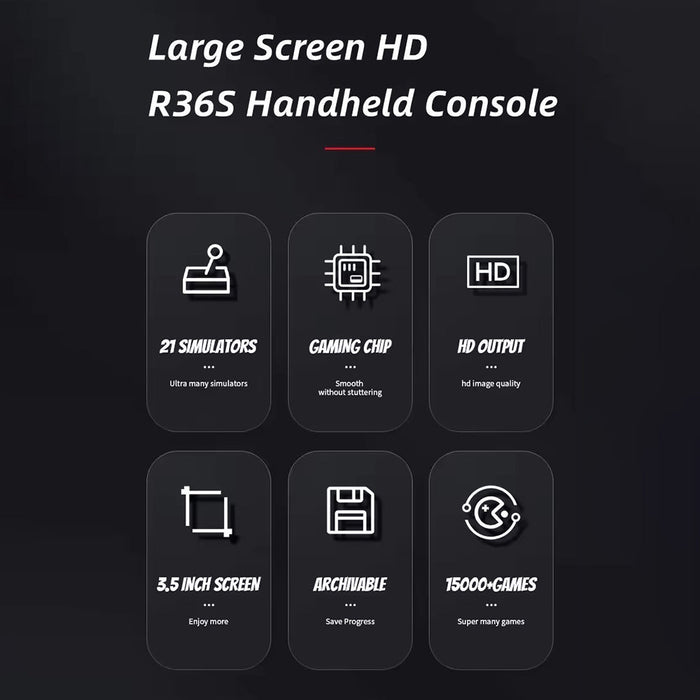 R36S Portable Handheld Retro Arcade Joystick All-in-One Open-Source Gaming Console - for just $48.65! 