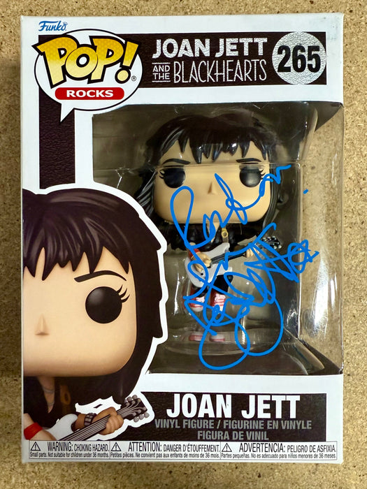 Joan Jett Signed & Joan Jett The Blackhearts Vaulted Funko Pop #265 With JSA COA - for just $400! 