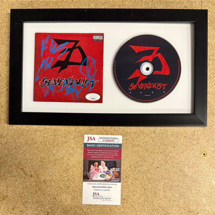 Sevendust (7D) Complete Band Signed “Next” Framed CD With JSA COA - for just $135! 