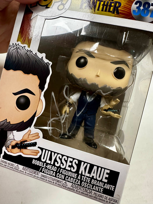 Andy Serkis Signed Marvel Ulysses Klaue 2018 Vaulted Funko Pop! #387 JSA COA - for just $90! 