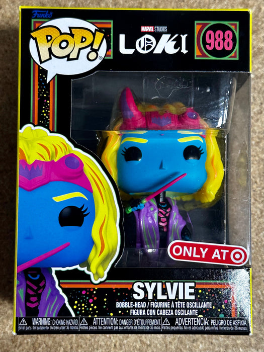 Funko Pop! Marvel Black Light Sylvie #988 Loki Disney + Series 2022 Exclusive - for just $10! 