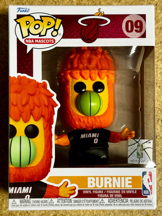 Funko Pop! NBA Mascots Burnie #09 Miami Heat Mascot 2024 Fireball - for just $15! 