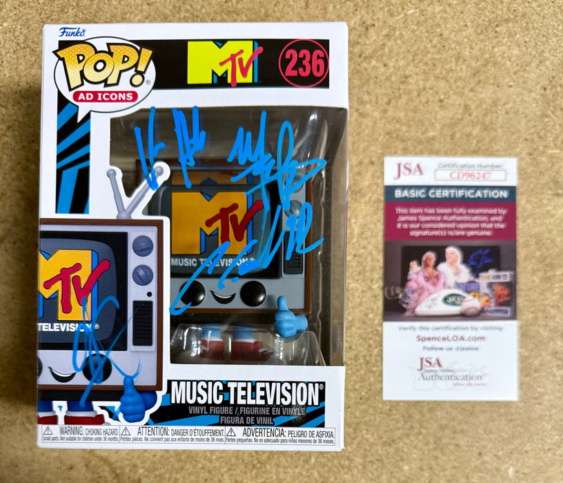 Sevendust Complete Band 2025 Signed MTV Funko Pop #236 With JSA COA - for just $140! 