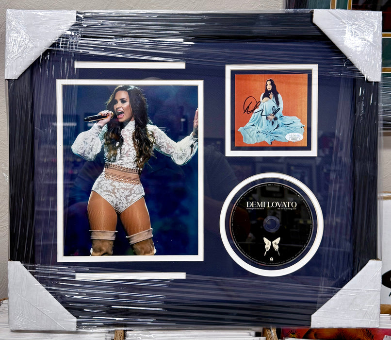 Demi Lovato Signed Album “Dancing With The Devil” Custom Framed Insert & CD With JSA COA - for just $250! 