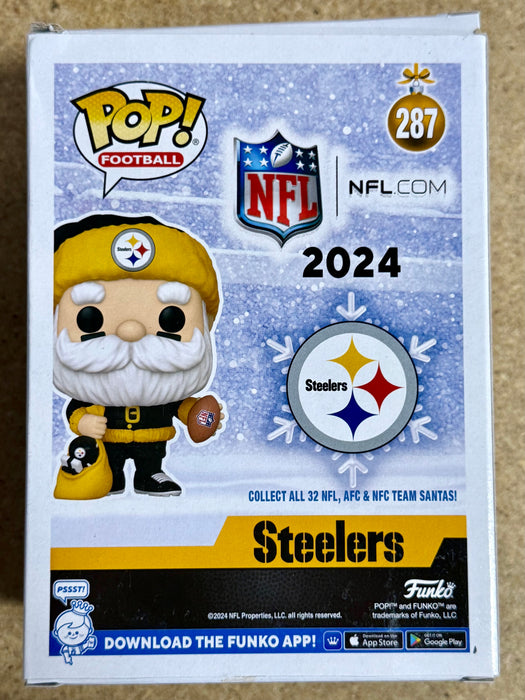 Mason Rudolph Signed NFL Pittsburgh Steelers Santa Funko Pop! #287 With JSA COA - for just $100! 