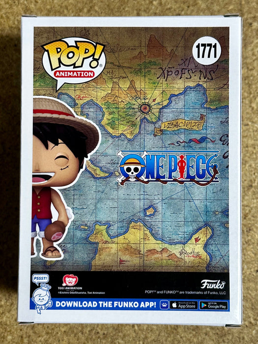 Funko Pop! Animation Monkey D. Luffy With Meat #1771 One Piece 2024 Straw Hat - for just $13! 