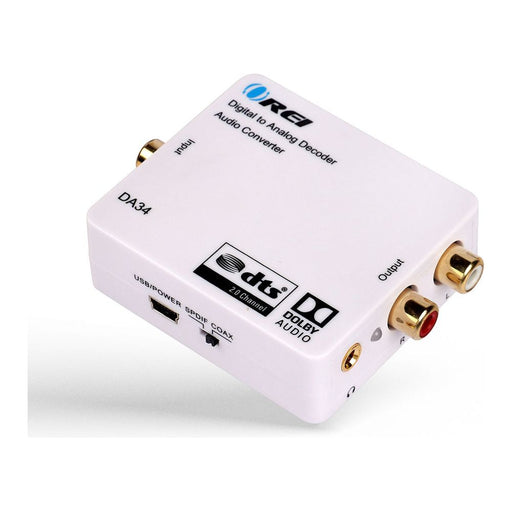 Dolby Digital to Analog Audio Converter Decoder -SPDIF/Coaxial Input to RCA Output (DA34) - Just $54.99! Shop now at Retro Gaming of Denver