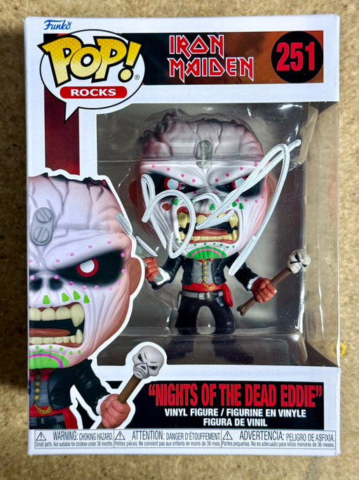 Bruce Dickinson Signed Iron Maiden Eddie Funko Pop! Rocks #251 With JSA COA - for just $450! 