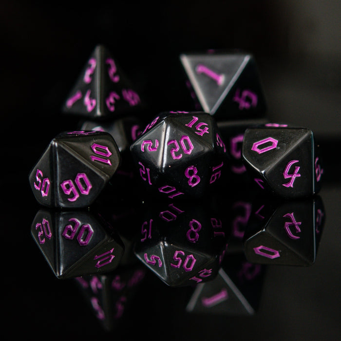 Dark Cathedral Purple Acrylic Dice Set - Just $9.99! Shop now at Retro Gaming of Denver