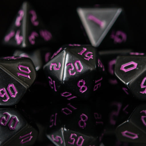 Dark Cathedral Purple Acrylic Dice Set - Just $9.99! Shop now at Retro Gaming of Denver