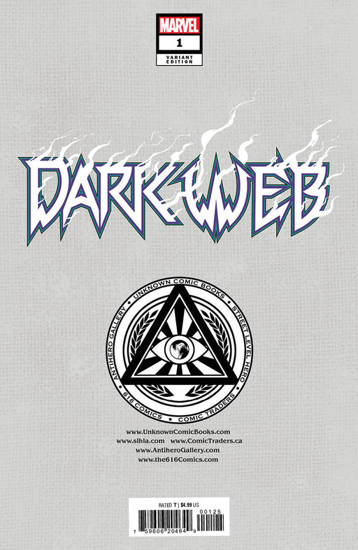 Dark Web #1 [Dwb] Unknown Comics Skan Exclusive Virgin Var (12/07/2022) - for just $20! 