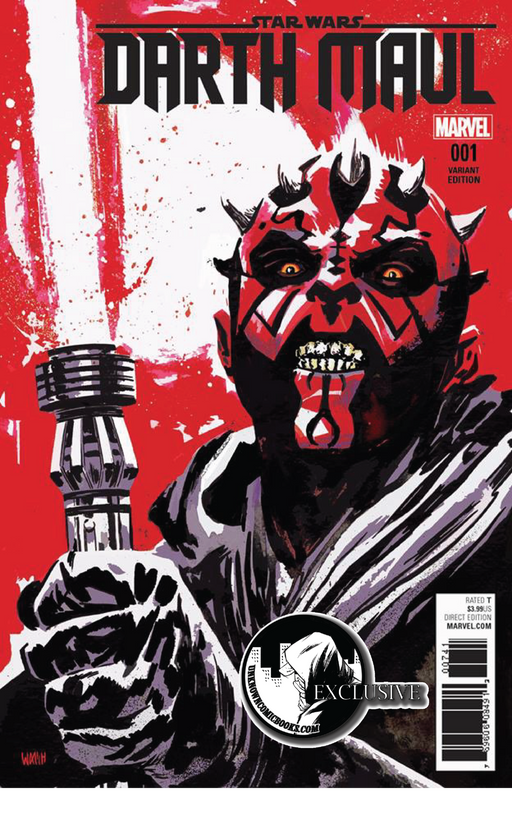 STAR WARS: DARTH MAUL #1 (OF 5) UNKNOWN COMIC BOOKS EXCLUSIVE 2017 - for just $15! 