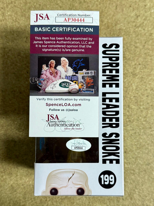 Andy Serkis Signed Star Wars Supreme Leader Snoke Funko Pop! #199 With JSA COA - for just $140! 