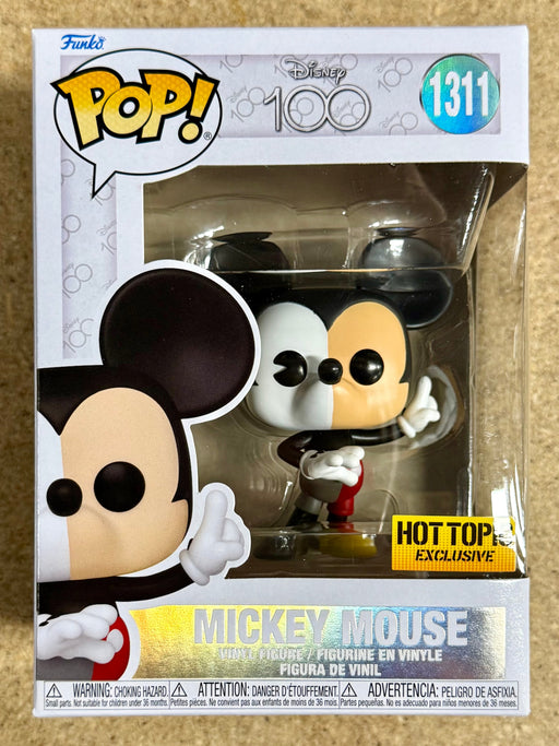 Funko Pop! Disney Mickey Mouse Half Color Half B&W #1311 Hot Topic 2022 Exclusive - for just $20! 