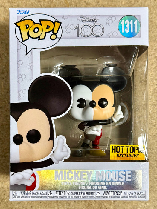 Funko Pop! Disney Mickey Mouse Half Color Half B&W #1311 Hot Topic 2022 Exclusive - for just $20! 
