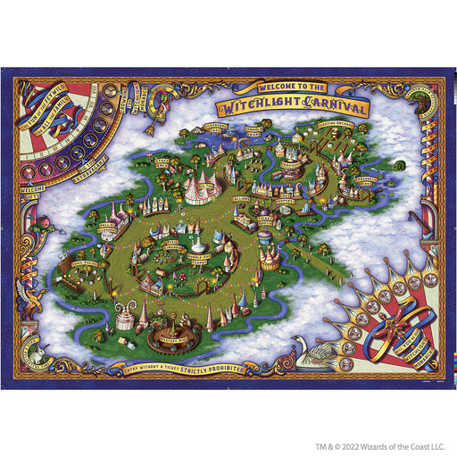 D&D: Icons of the Realms - The Domain of Prismeer and The Witchlight Carnival Wall Map - for just $59.99! 