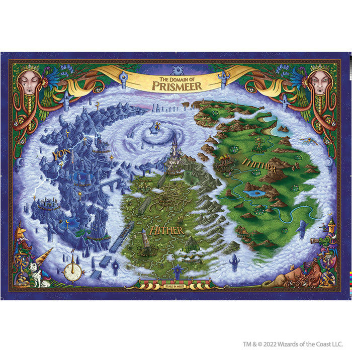 D&D: Icons of the Realms - The Domain of Prismeer and The Witchlight Carnival Wall Map - for just $59.99! 