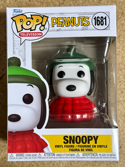 Funko Pop! Television Snoopy With Red Jacket #1681 Peanuts 2024 Charlie Brown - for just $13! 