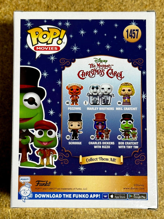 Bob Cratchet & Tiny Tim Muppets Kermit Funko Pop! #1457 With Custom Meraki Art Work - for just $85! 
