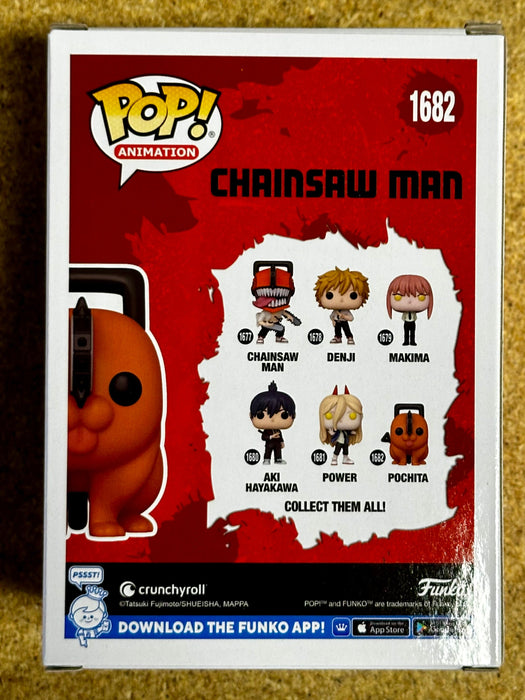 Funko Pop! Animation Pochita #1682 Chainsaw Man 2024 Chainsaw Devil Denjis Heart - for just $13! 