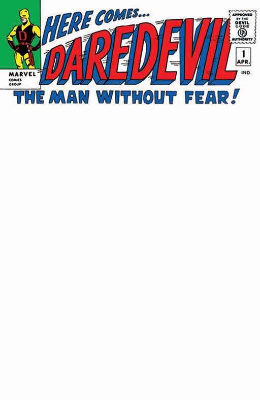 DAREDEVIL #1 FACSIMILE BLANK UNKNOWN COMICS EXCLUSIVE EDITION (02/26/2025) - for just $20! 