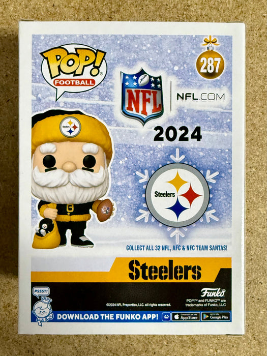 Brett Keisel Signed NFL Pittsburgh Steelers Santa Funko Pop! #287 With JSA COA - for just $110! 