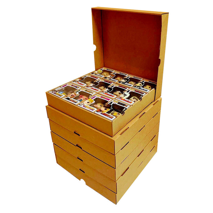 KUBBIE KASE (3x4) - Kubbie Economy & Kubbie Lid Combo for Funko Pops, Perfect for Conventions (Cardboard) - for just $54.99! 