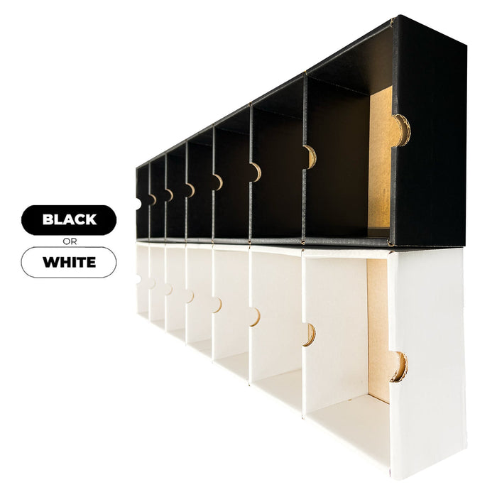 KUBBIE SLIM WHITE (1x7) - In Box Display Case for Funko Pops, Wall Mountable & Stackable Pop Shelf (Cardboard) - for just $24.99! 