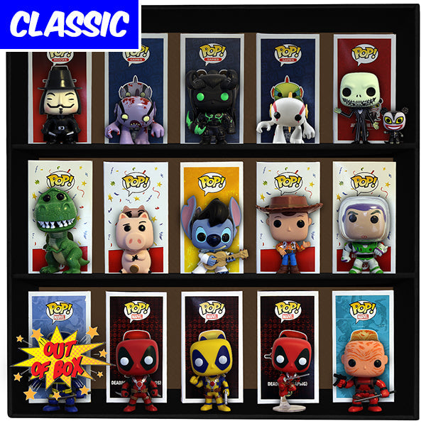 CLASSIC - Display Case for Funko Pops, Wall Mountable & Stackable Toy Shelf (Cardboard) - for just $34.99! 